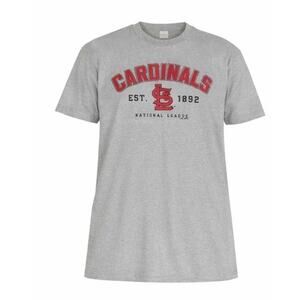 St. Louis Cardinals Majestic T-Shirt Gray MLB Adult XL